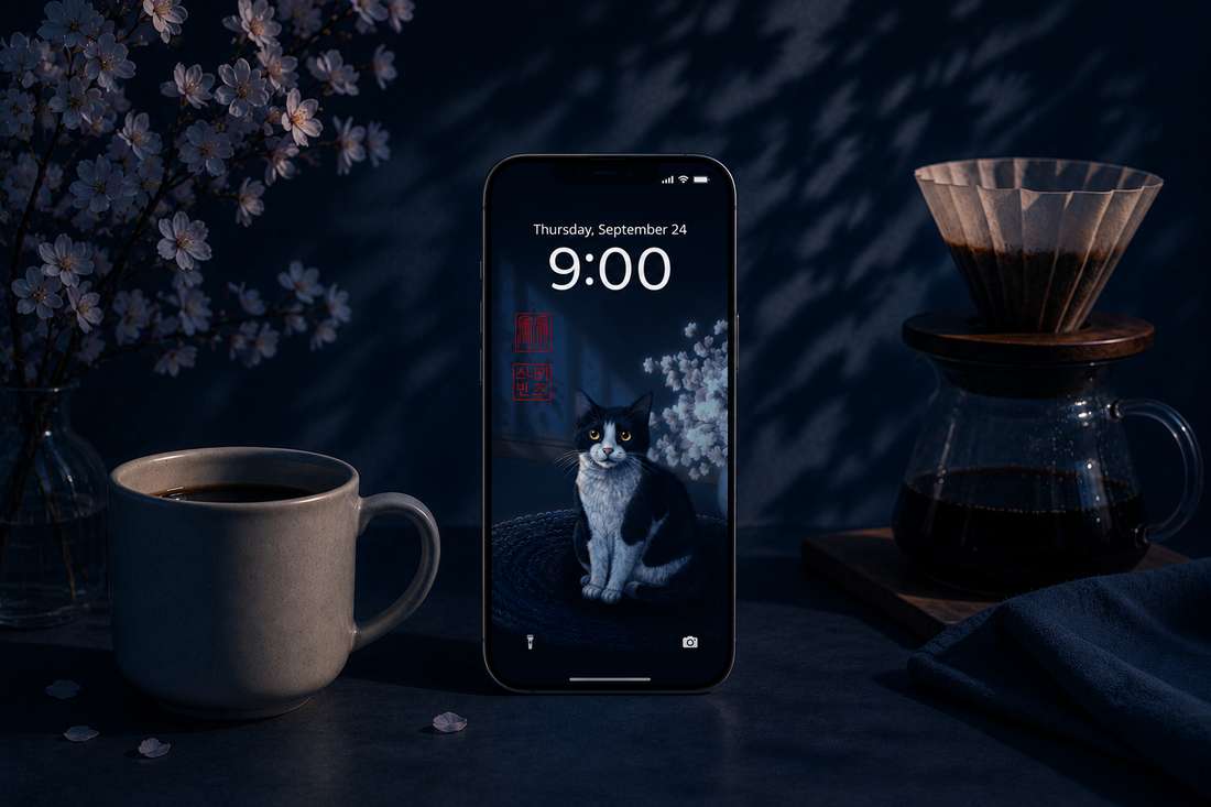 The Waiting Cat Wallpaper